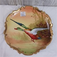 Coronet Limoges Beautiful Duck Plate