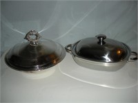 Covered Casserole 2 Pcs 1 Lot