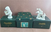 3 Snowbabies Figurine Collection