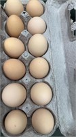 E2) Dozen farm fresh eggs unwashed free range