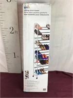 NIB Rolling Shoe Tower, Holds Up To 50 Pairs