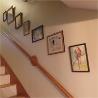 often asked for: (7) wall hangings in staircase