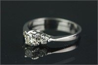 14K Gold Diamond & Ring Appraised $2950