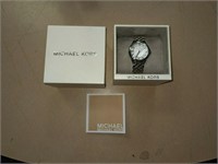Michael Kors stainless steel watch in box