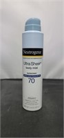 Neutrogena Ultra Sheer Body Mist Sunscreen SPF 70