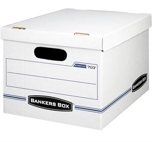 BANKERS BOX BASIC DUTY STORAGE BOXES 6 PACK BLUE