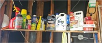 CONTENTS OF SHELF: WEED KILLER, PEST CONTROL