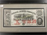 $10 1861 STATE OF NC BILL