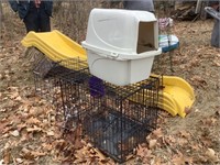 Pet cage & litter box