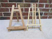 2 Wooden 11" Tall Easels