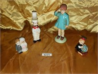 Assorted, miniature figurines (4)