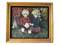 Antique Framed Janos Painting