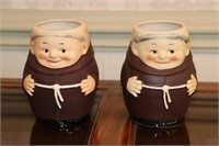 2 Goebel W. Germany Friar Tuck Mugs 5-1/2" Marked