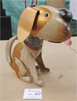 Metal Spring Head Dog Garden Ornament
