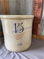 15 GAL RED WING UNION STONEWARE CO CROCK