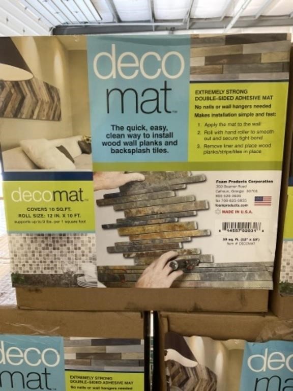 12" x 120" Double Sided Adhesive Deco Mat x9 Rolls