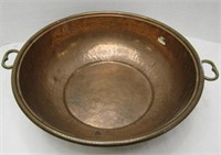 Huge 19.5" Copper Bowl