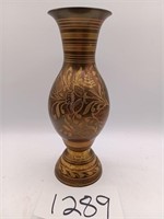 Metal Etched Vase