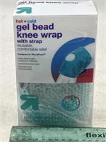 NEW Hot & Cold Gel Bead Knee Wrap W/ Strap