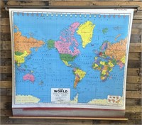 Cram Roll-Up School World Map