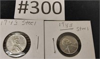 1943 Steel pennies