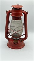 Red Metal Lantern Glass Globe