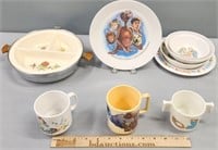 Children's Pottery & Character Serving Dishes