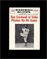 1961 Nu-Card Scoops #410 Don Cardwell NRMT+