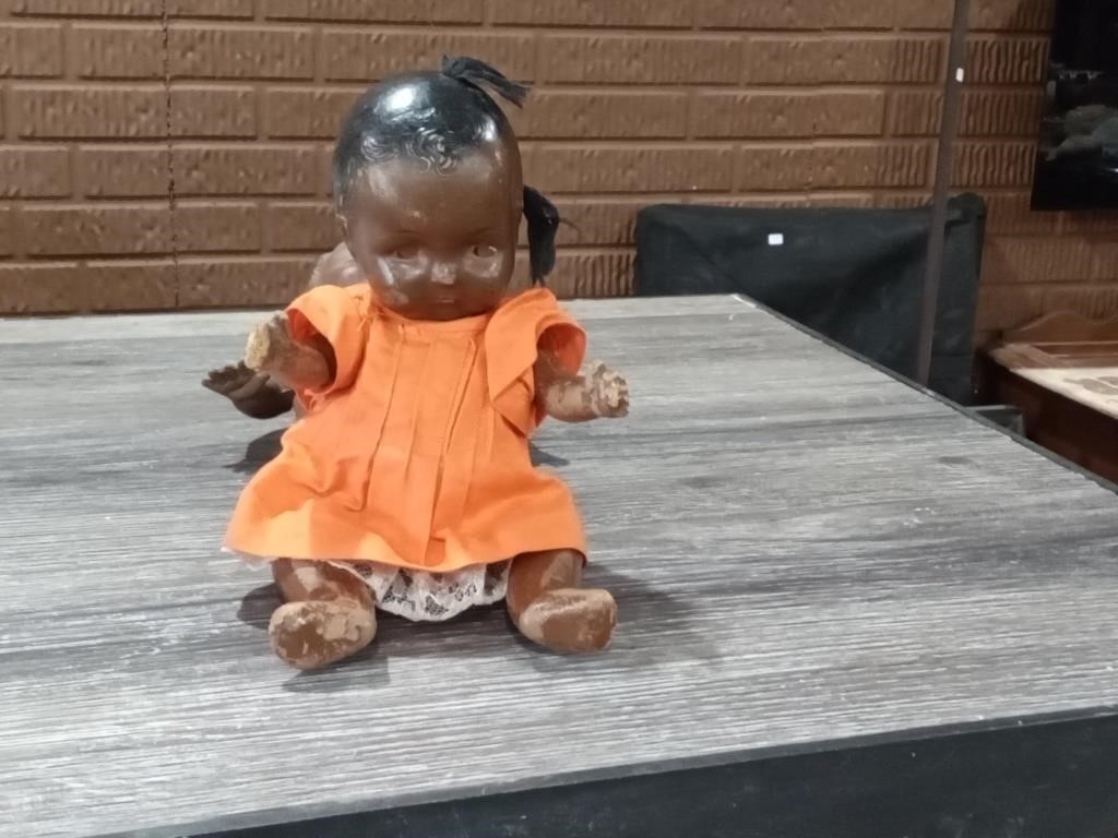 antique composition black Americana doll