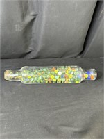 Glass Rolling Pin Full of Marbles