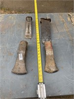 4- Maul axe heads and wedges 2 of each