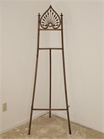 Antique Wood Easel, approx 65" tall