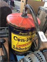 Cen-Pe-Co Lubricants grease can w/ pump