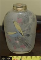 Antique Chinese Reverse Painted Glass Snuff Bottle