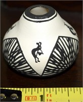I Charlie Acoma Pottery Kokopelli Mini Vase