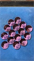 7/8” pink clearies  marbles