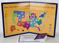 FIRST STATE QUARTERS OF THE US COLLECTOR'S MAP