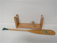 Rod Building Table, Indian Head Wood Boat Paddle