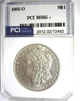 1885-O Morgan PCI MS65+