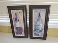 Wine artwork (pair)