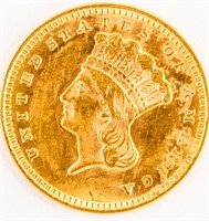 Coin 1874 Indian Princess Large Head $1 Gold Coin
