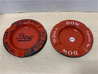 Dow Beer Ashtrays (pair)
