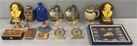 Naval Decorations & Glass Bottles Lot Collection