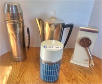 Aladdin Thermos, Ice-O-Mat Ice Grinder, & More