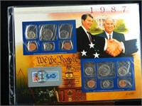 1987 United States Coin & Stamp Set