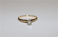 14k yellow gold Marquis Diamond Ring