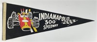 Vintage Indianapolis 500 Speedway Race Pennant