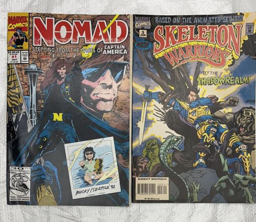 1991Marvel Comics Nomad and 1995 Marvel Comics