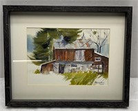 15x12in Signed Framed water color