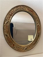Vintage oval mirror, #138